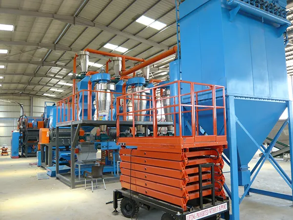tire crushing production line