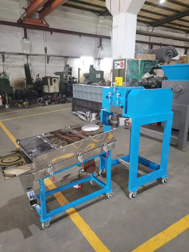 Crusher plus vibrating screen sent to Guangzhou